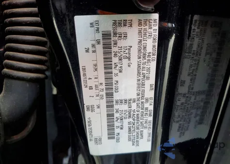 2014 Ford Focus Se из США, поврежденный, VIN 1FADP3K27EL375294